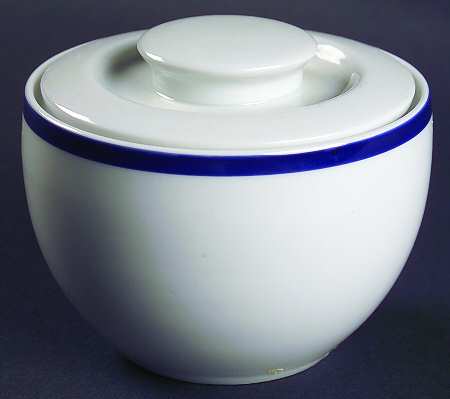 Porto Blue Sugar Bowl & Lid by Block