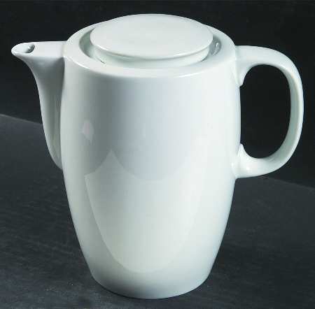 Porto White Coffee Pot & Lid