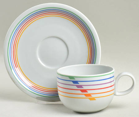 Flat Cup & Saucer Set
