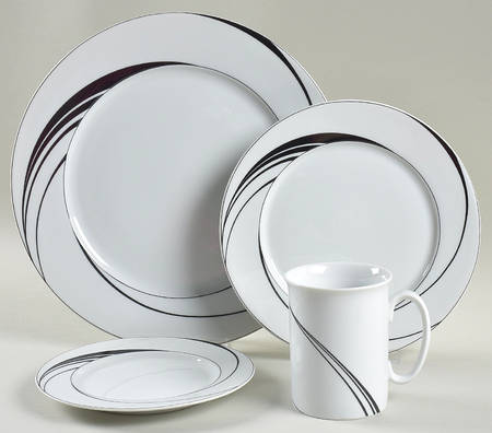 White Pearl 4 Piece Place Setting by Block