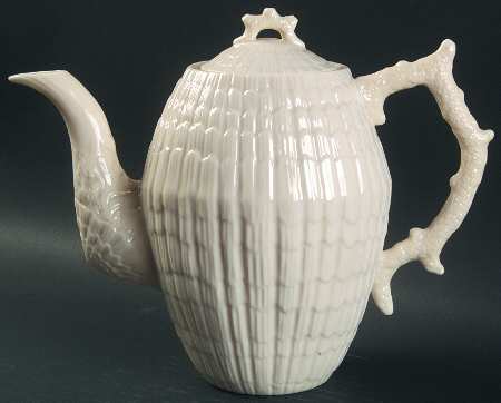 Limpet White (No Trim, Smooth) Coffee Pot & Lid