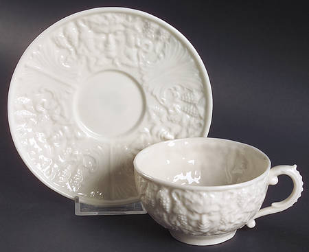 Mask (Irish) (No Lustre Accent) Flat Cup & Saucer Set