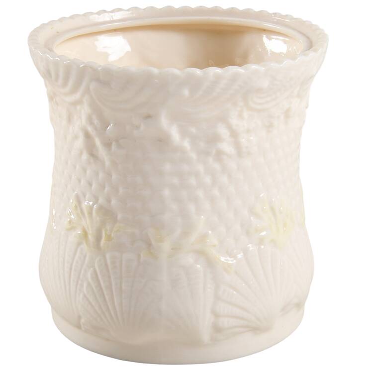 New Shell Yellow Biscuit Barrel No Lid