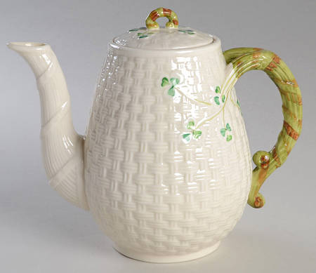 Shamrock Coffee Pot & Lid