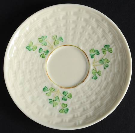 Shamrock Saucer for Flat Cup