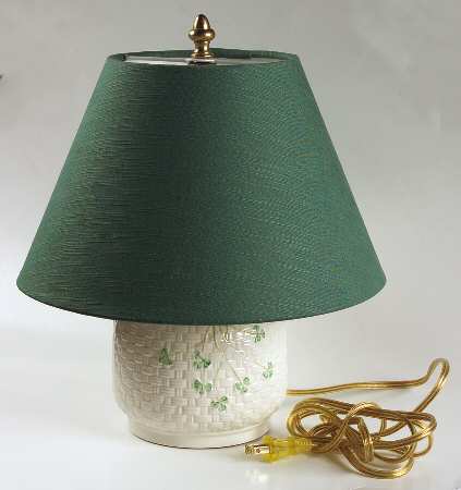 Shamrock 13" Electric Lamp & Shade
