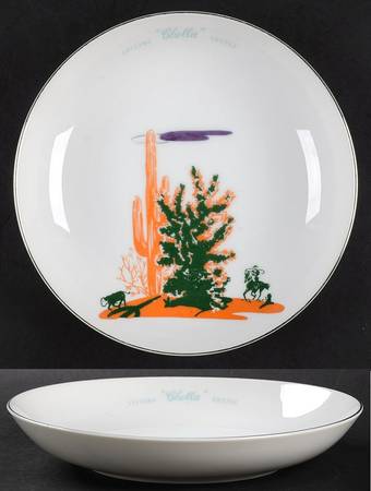 Arizona Cactus Coupe Soup Bowl
