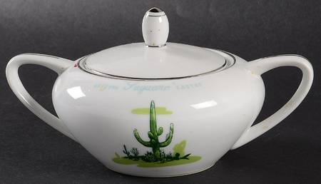 Arizona Cactus Sugar Bowl & Lid