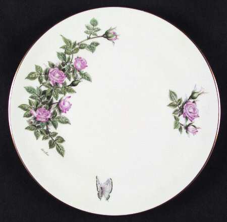 Miniature Rose Salad Plate