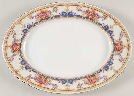 2401 13" Oval Serving Platter by Bohemia Ceramic Works