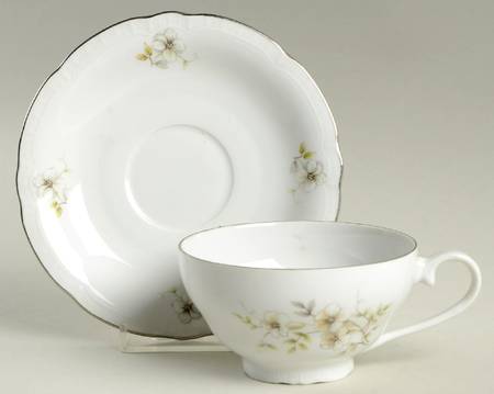Blossom Flat Cup & Saucer Set