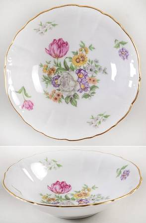 Bouquet (Scroll Edge) Fruit/Dessert (Sauce) Bowl