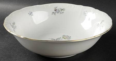 Wild Flower (Scroll Edge) 9" Round Vegetable Bowl