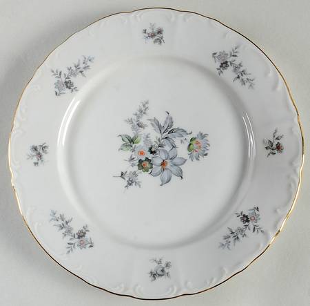 Wild Flower (Scroll Edge) Salad Plate
