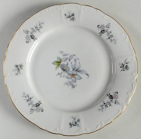Wild Flower (Scroll Edge) Dessert/Pie Plate