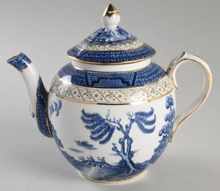 Real Old Willow Blue Small Teapot & Lid