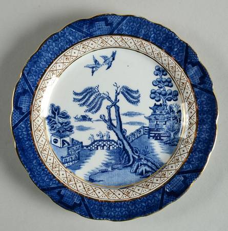 Real Old Willow Blue Bread & Butter Plate
