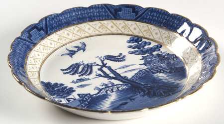 Real Old Willow Blue Coupe Soup Bowl
