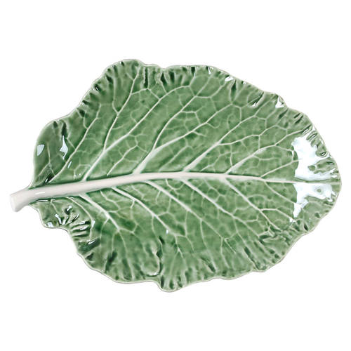 Cabbage Green 11" Oval Serving Platter