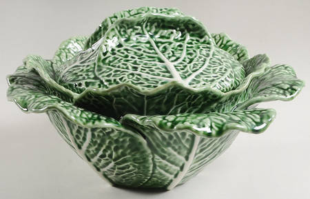 Cabbage Green Tureen & Lid by Bordallo Pinheiro