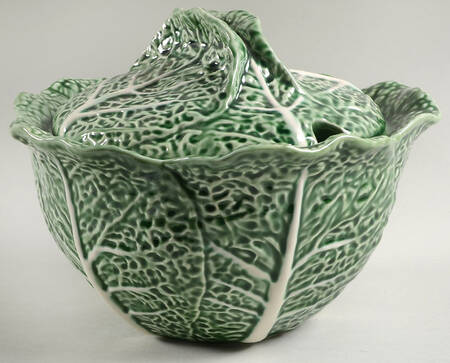 Cabbage Green Tureen &  Lid