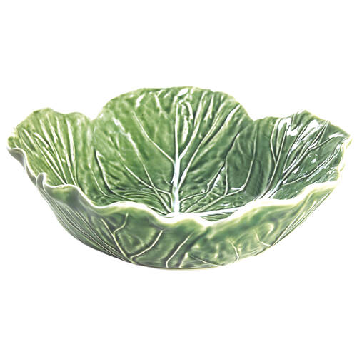 Cabbage Green 9" Round Vegetable Bowl