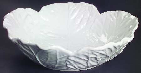 Cabbage White 11" Large Salad Serving Bowl