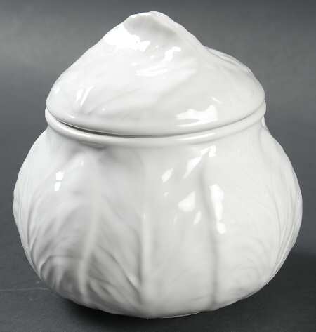 Cabbage White Sugar Bowl & Lid