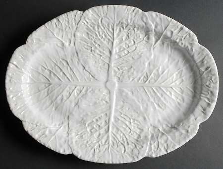Cabbage White 17" Oval Serving Platter