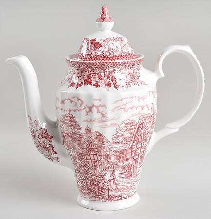 Merrie Olde England Pink Coffee Pot & Lid