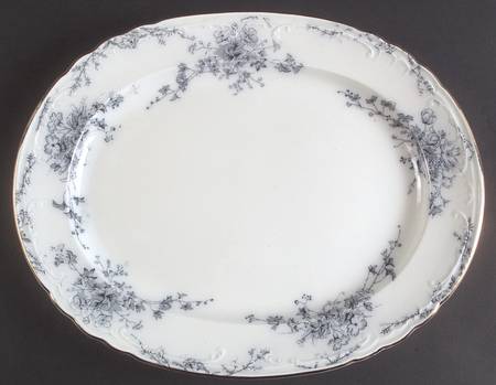 Anemone (No Trim) 16" Oval Serving Platter