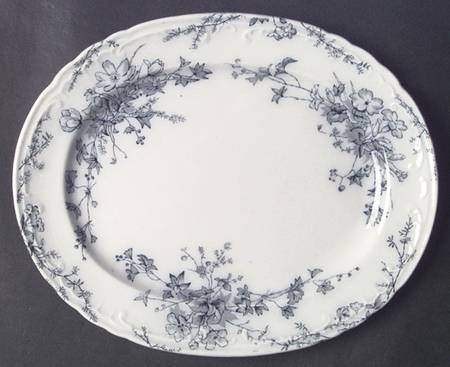 Anemone (No Trim) 10" Oval Serving Platter