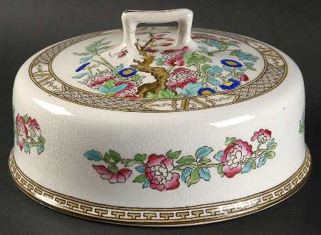 Indian Tree Lid for Muffin Dish by Bridgwood & Son