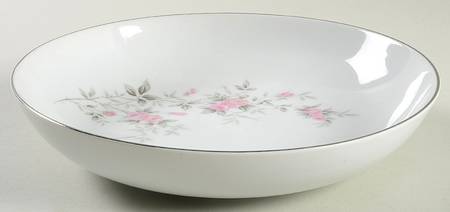 Pink Rose 9" Round Vegetable Bowl