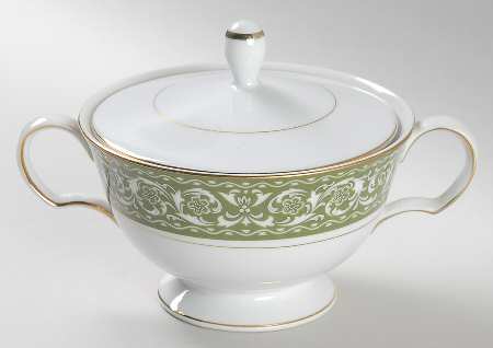 Spanish Scroll Sugar Bowl & Lid
