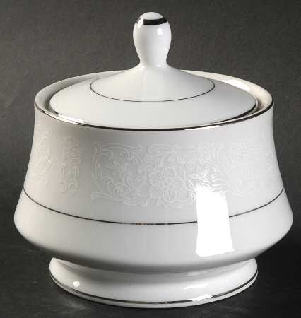 Winter Lace Sugar Bowl & Lid