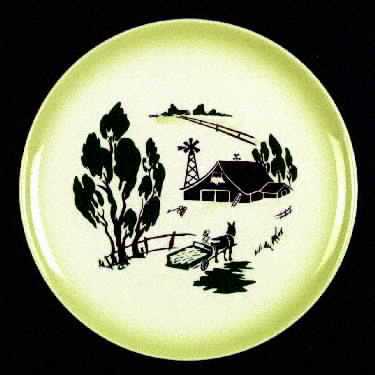 Harvest (Yellow Trim) Luncheon Plate
