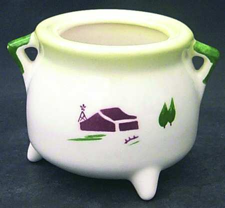 Harvest (Yellow Trim) Sugar Bowl No Lid
