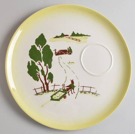 Harvest (Yellow Trim) Snack Plate