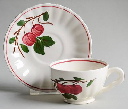 Mountain Crab Footed Cup & Saucer Set
