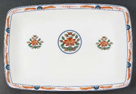 Imari Blossoms 14" Rectangular Serving Platter