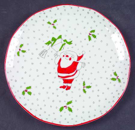 Night Before Christmas Coupe Salad Plate by Georges Briard