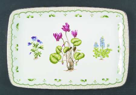 Victorian Gardens 14" Rectangular Serving Platter