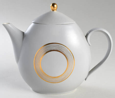 Roman Coin Teapot & Lid