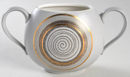 Roman Coin Sugar Bowl No Lid