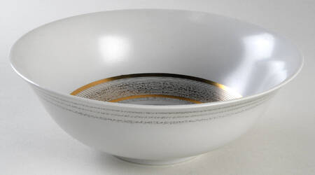 Roman Coin 8" Round Vegetable Bowl