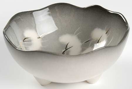 Smoke Tree Black Gray Coupe Soup Bowl