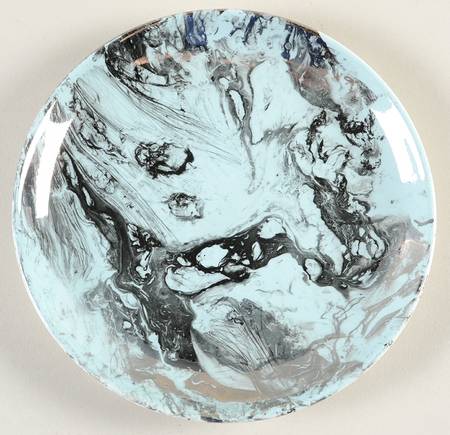 Surf Ballet (Turquoise & Platinum) Bread & Butter Plate