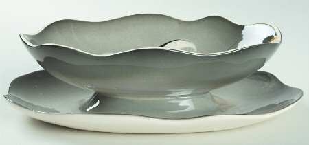 Tree of Life Gravy Boat with Attached Underplate