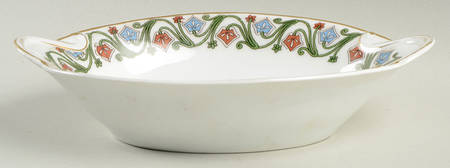 BSS13 (LIMOGES) AUSTRIA 9" Oval Vegetable Bowl by Bassett